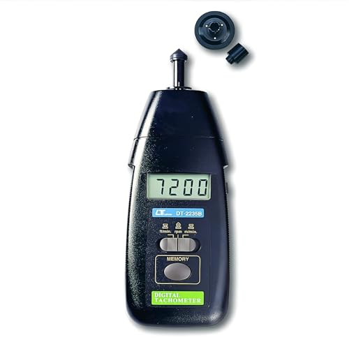 i-POOK CONTACT TACHOMETER DT-2235B Measures rotational speed from 0.5 to 19,999 RPM and surface speed from 0.05 to 1,999.9 m/min Accuracy: ±(0.05% + 1 digit) made in Taiwan
