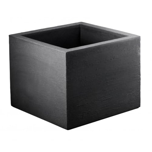 Geli Thermo Plastic Lippert Pflanzkübel Kubus Quadrat ca. 30 x 30 x 26 cm anthrazit