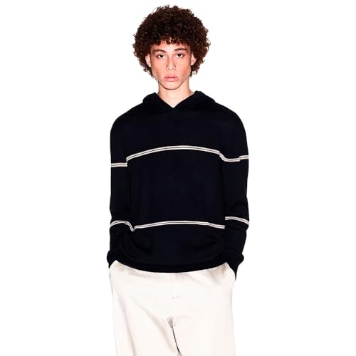 Armani Exchange Men's Ls Stripe Pullover Hoody