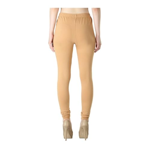 Image of Women's Slim Fit Cotton Lycra Churidar Leggings|Full Length|