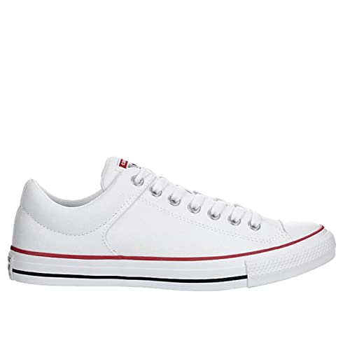 Converse Unisex Chuck Taylor All Star High Street Low Design Lace Up Style Sneaker - White/Garnet/Navy 152