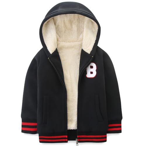 Image of Bumeex Kids Boy's Girl's Sherpa Fleece Lined Jacket 2-14Y(Toddler /Kid)