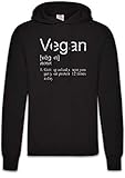 urban backwoods vegan proteines hoodie felpe con cappucio sweatshirt nero taglia s
