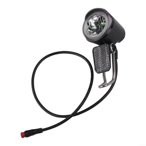 Yhenlovtt Headlight For Ebike Electric Bicycle Headlight LED Front Light Spotlight E-Bike Waterproof Lamp Compatible With 6-60V Power Supply With Mounting Bracket Black(Waterproof)