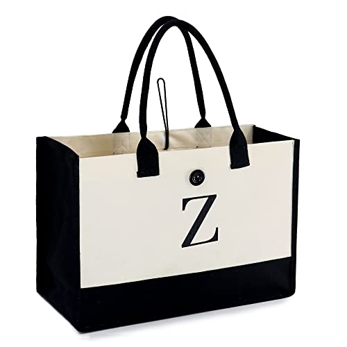 BeeGreen Einkaufstasche mit Initialen aus Segeltuch Cover