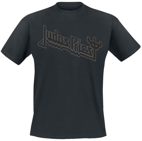 Judas Priest Logo Hombre Camiseta Negro M 100% algodón Regular
