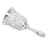 HOMOBABE スクール用小型亜合ベル 装飾的鈴 お祝いテーブル飾り レストラン用クラフト用品 持ちやすいハンドル付き音色鮮明