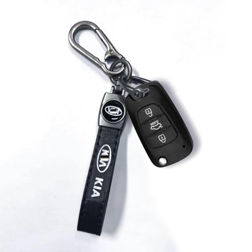 LUXOPALOPI Car Keyring, Leather Car Key chain for Men and Women Car Accessories Family Present, Car Key Fob Work Replacement for Car, SUV, Auto