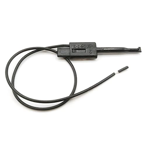 Image of E-Z-HOOK Micro-Hook Test Lead with Stripped Wired end 12 inch (28 AWG PVC) - Set of 10: Assorted Colors (P713-12-S)