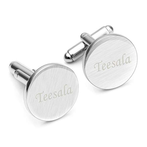 Mancuernillas clásicas personalizadas en acero inoxidable para hombres miniatura 1