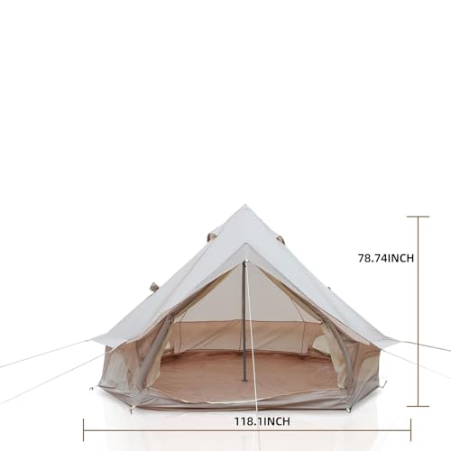 9.8FT Bell Tent with Stove Jack