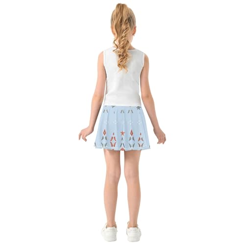 Tennis Skirt for Girls with Built in Shorts Flowy Skorts for Little Girl Sports Skirts for Kids with Pockets4