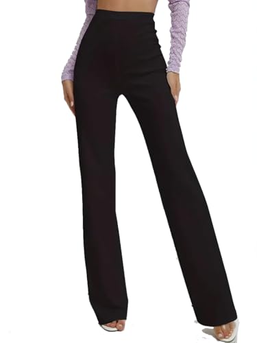 MCA Pantaloni Donna Palazzo Elasticizzati Gamba...