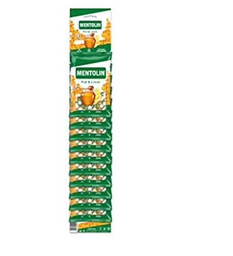 MENTOLIN CARAMELOS DE MIEL Y LIMON 50 GR 20 UNIDADES