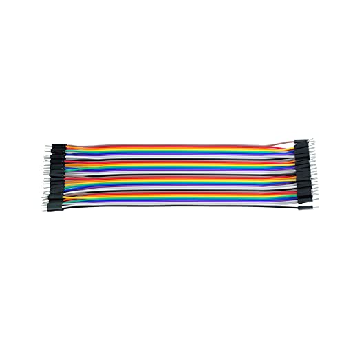 Image of 240pcs Multicolored Jumper Ribbon Cables 20cm 10cm Breadboard Prototyping Wires 40pin M-M, 40pin M-F, 40pin F-F Jumper Wire Kit for Arduino DIY Project (8 inch and 4 inch)