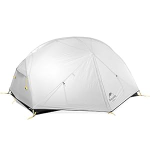 Naturehike Mongar Tente 2 Personnes Ultralégère 3 Saisons Tente de Randonnée Imperméable Facile à Installer Tente Dôme pour Camping Randonnée Trekking Festival Extérieur