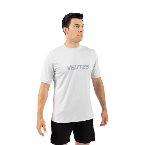Velites   Camiseta Holo Oficial de los Crossfit Games, diseño ergonómico único Adaptado al Cuerpo atlético   Ajuste máxima Comodidad   Blanca L