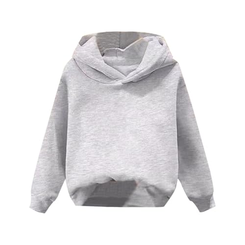 PULLOVER HOODIE CHILDHOOD（グレー） Kids' Hoodie with Thumbholes | Grey Heather UPF 50+