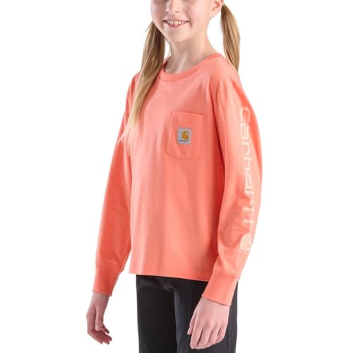 Carhartt Kid's CA7147 Long-Sleeve Graphic Pocket T-Shirt - Girls