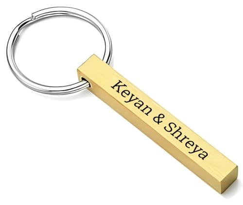 Image of Personalized Custom Message Names Bar Keychain