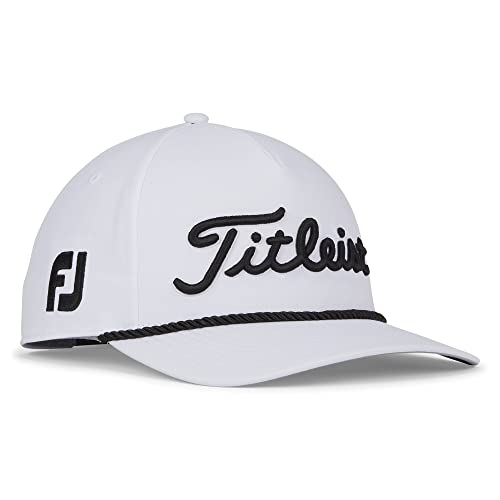 Titleist Golf Tour Rope Hat White/Black One Size #TOP2