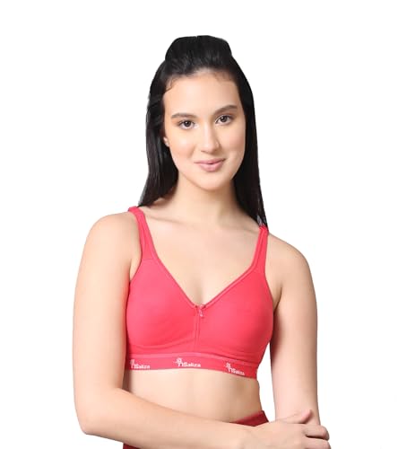 Image of Pack of 1 Non Padded Wire Free Seamless Full Coverage Sports Bra