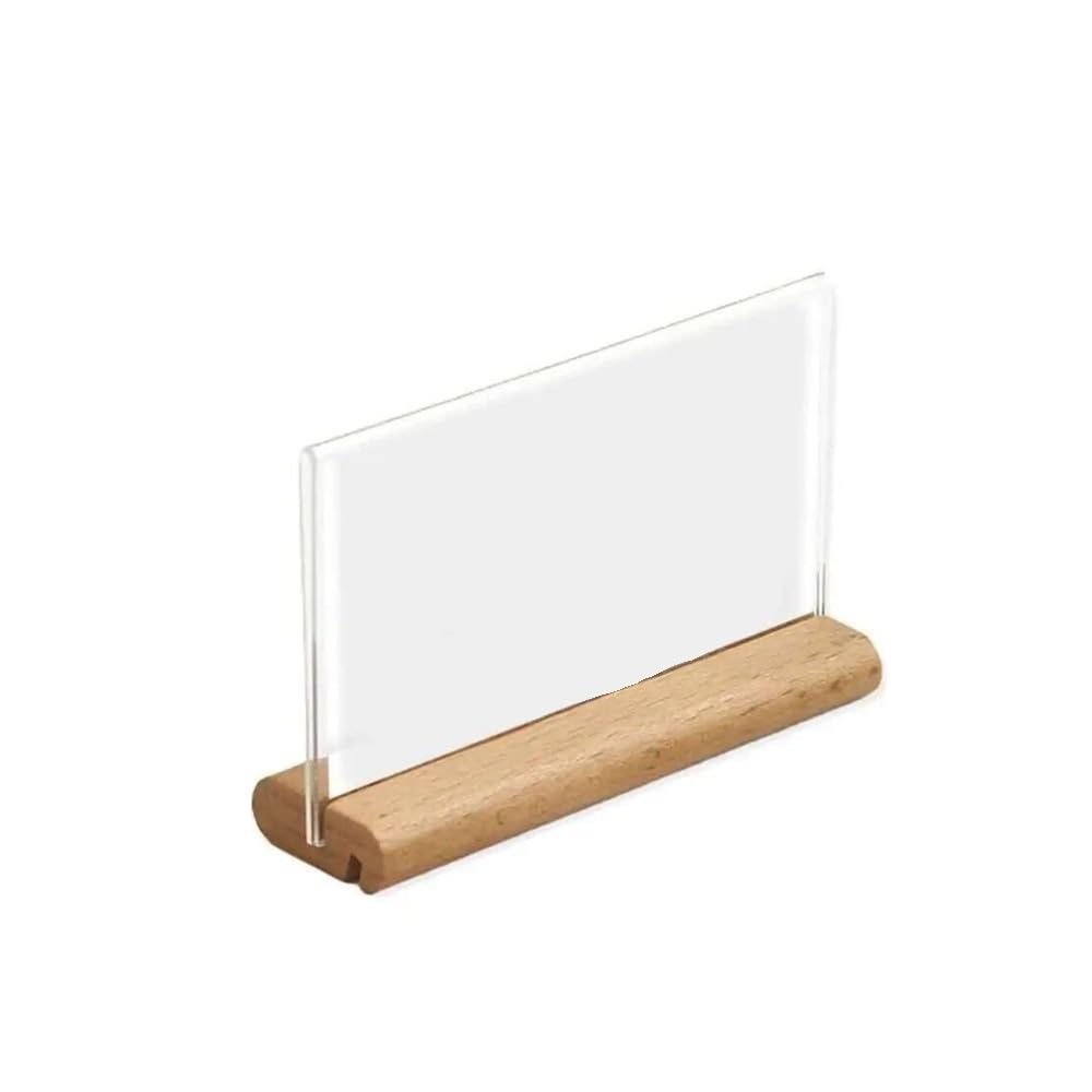 Acrylic Sign Slant Table Menu Product Price Flyer Display(With Chalk Board)