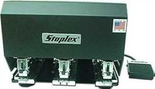 Staplex® S-630NFS Special Footswitch Activated Triple Header Electric Stapler.