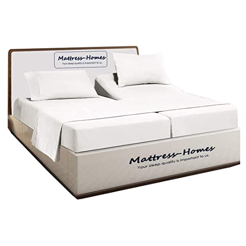 Mattress-Homes Split King Sheets for Adjustable Bed 5 Piece...