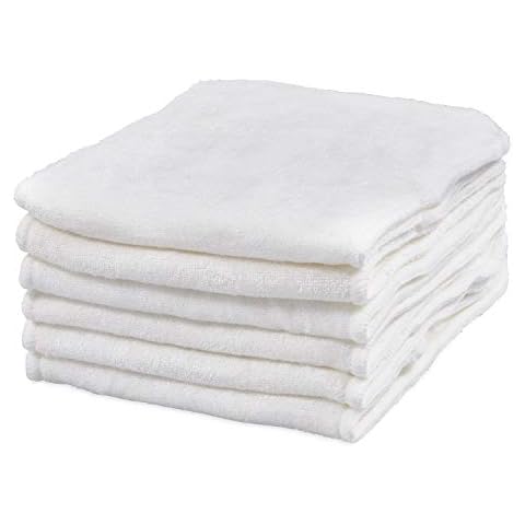 Set of 6 Nappy Inserts 100% Bamboo for Reusable Nappies - 4-Layer Bamboo Inserts Cover