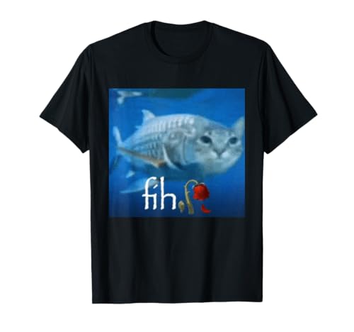 Fih Meme Funny Cat Fish - Ai Fish Cat Meme Trend Fih T-Shirt
