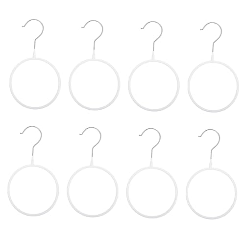 OFFSCH 8pcs Multi Functional Hanger Organizer for Closet Non Slip Neckties and Scarves Holder Design for Efficient Wardrobe Storage and Easy Access for Scarves and Ties