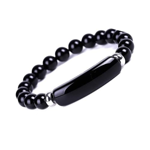 Bracelet de jade véritable et pierres semi-précieuses de 8 mm