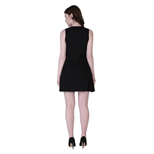 Image of Leriya Fashion Dresses for Women || Stretchable Ribbed Sleeveless Plain one piece for Girls || Beautiful Dress Perfect for Outing || Picnic || Events Wear mini Dress for Women