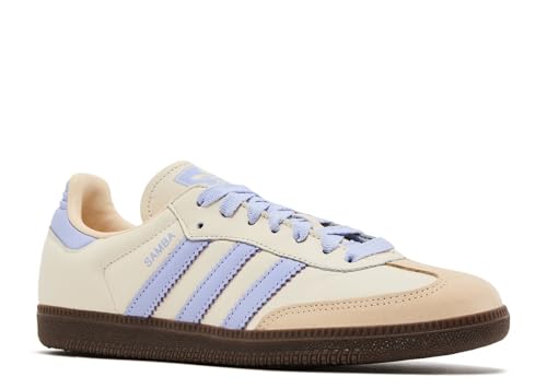 Image of adidas Samba OG Women's Shoes, Cream White /Violet Tone /Sand Strata, Size 10