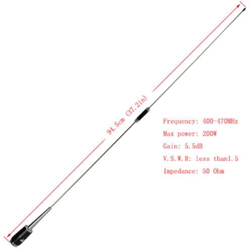 Antena UHF de coche Dxoniislh para mantener la comunicación en rutas largas 5
