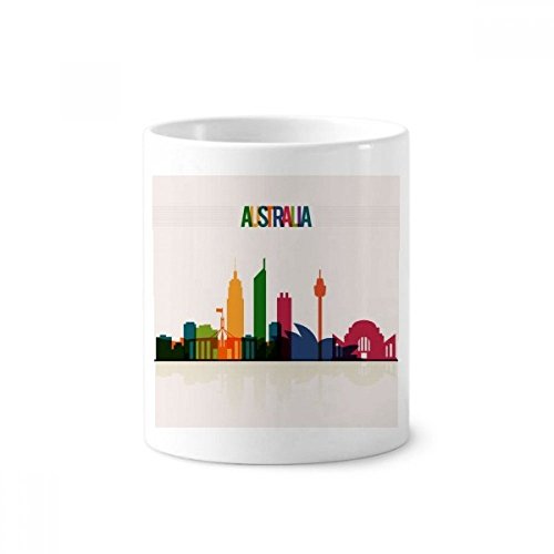 Cadeau original Australie : gobelet céramique blanche souvenir - Tasse gratte-ciel 350ml