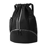 Dnhiyt Sportrucksack mit Schuhfach für Damen & Herren – Wasserdichter Turnbeutel Gym Bag für Fitness, Training & Reisen – Großer Sportbeutel mit Mehreren Fächern