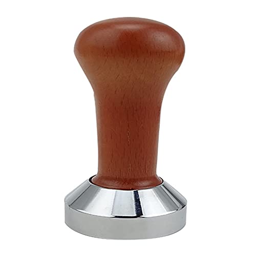 Sknrlko Prensa para café en polvo Un muelle de acero inoxidable 304 de 51 mm Prensa para café en polvo Una base plana Martillo para prensa para granos de café en polvo Cover