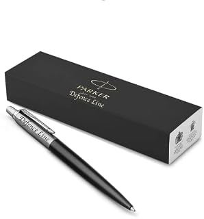 Personalised Deep Engraved Custom Parker Jotter Pen + Gift Box | Design A Truly Unique Present | Laser Engraved - BLACK