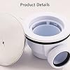 PGYTEC Shower P Trap Side Drain, 1.5" Side Outlet, Chrome Plated ABS ...