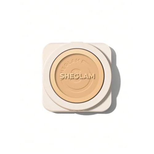 SHEGLAM SKin-Focus Full Coverage Powder Foundation Oil-Control Lightweight Face Pressed Powder Makeup-Fair
