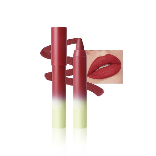 Image of Brick Red Matte Lip Liner Pencil - Smooth & Moisturizing Lip Pencil for Precise Contour, Rich Color Payoff, Lightweight Everyday Lip Makeup, Twist-Up Design,05#