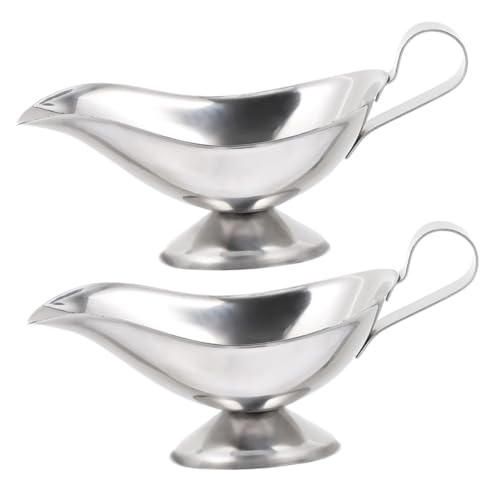 PRETYZOOM Large Capacity Sauce Boat 5oz Gravy Dispenser Modern Gravy Boat for Family Gatherings