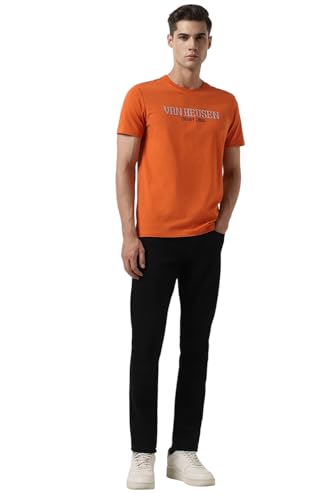 Image of Van Heusen Men's Letter Print Regular Fit T-Shirt