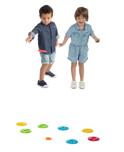 Chicco Les Bols De la Forêt 8 boules de pétanque plates forme ergonomique 1 embout 1 anneau de transport jeu d'intérieur et d'extérieur stimule la coordination jouets pour enfants de 2 à - vue 6
