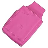 Profi Leder Kellnertasche Kellnerholster Gastrotasche Kellnerhalfter Haltertasche Kassierhalfter für Gastronomie Robustes Rindsleder geeignet für Kellnerbörsen oder Tablets bis 8 Zoll Pink