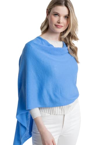 Image of CLAUDIA NICHOLE Womens 100% Cashmere Dress Topper - Cashmere Poncho Wrap