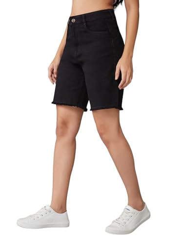 Image of Dolce Crudo Women's High Rise Denim Shorts - Relaxed Fit