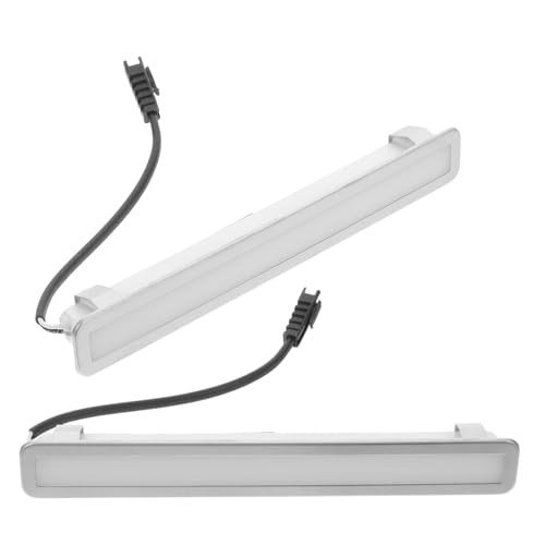 Alipis Lot de 2 Ampoules LED pour Hotte Aspirante 12 V Dc, Éclairage Rectangulaire Encastré 170 X 23 Mm, Remplacement Ampoule LED Anti-graisse Cuisine, Éclairage Solide